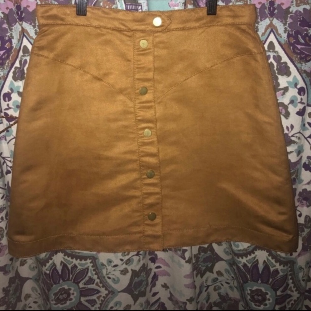 H&M Faux Suede Skirt
